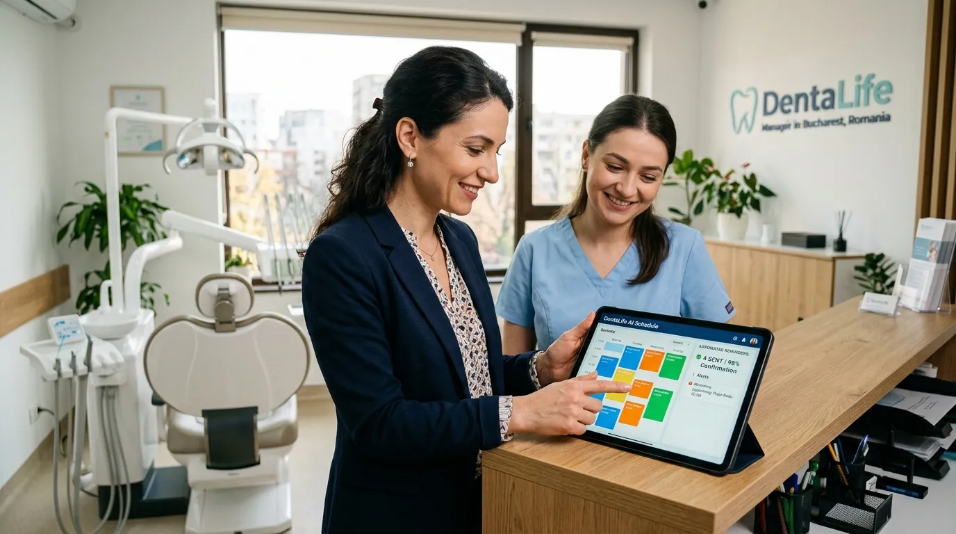 Illustration for ai automation dental clinics romania eu